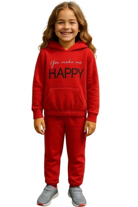 Happy Kız Çocuk Takım - Kırmızı
