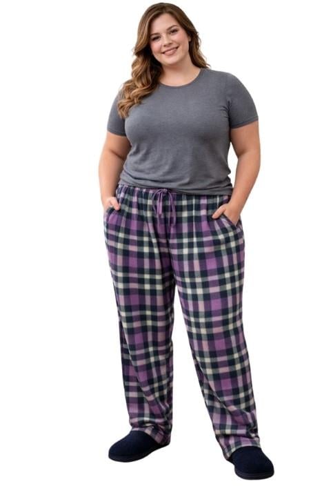 Kadın Battal Polar Pijama Altı