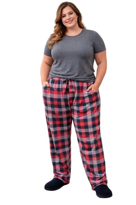 Kadın Battal Polar Pijama Altı