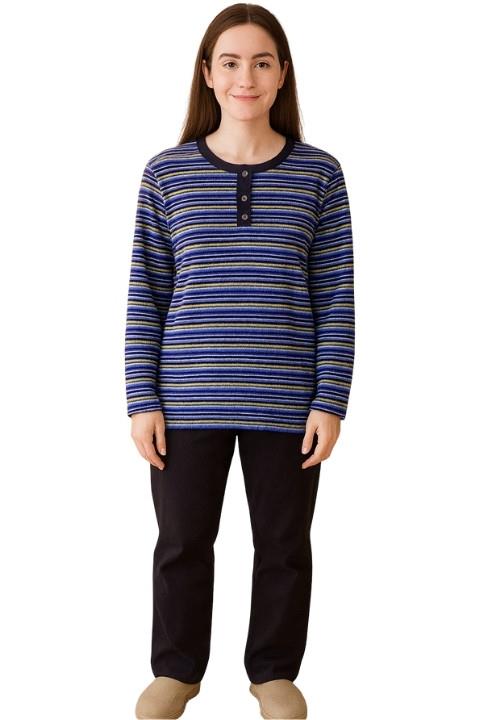 Kadın Çizgili Kazak