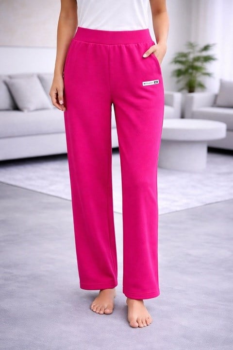 KADIN PENSLİ PANTOLON-FUŞYA