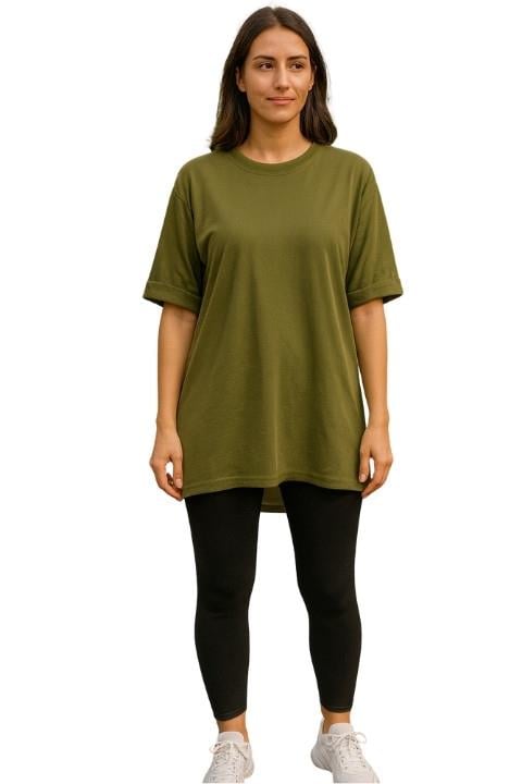 Kadın T-Shirt-Haki