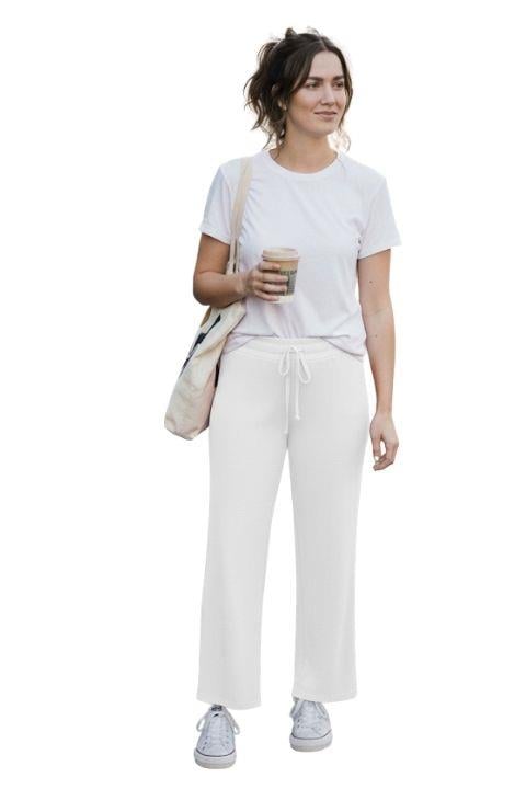 KADIN TORBA PANTOLON-BEYAZ