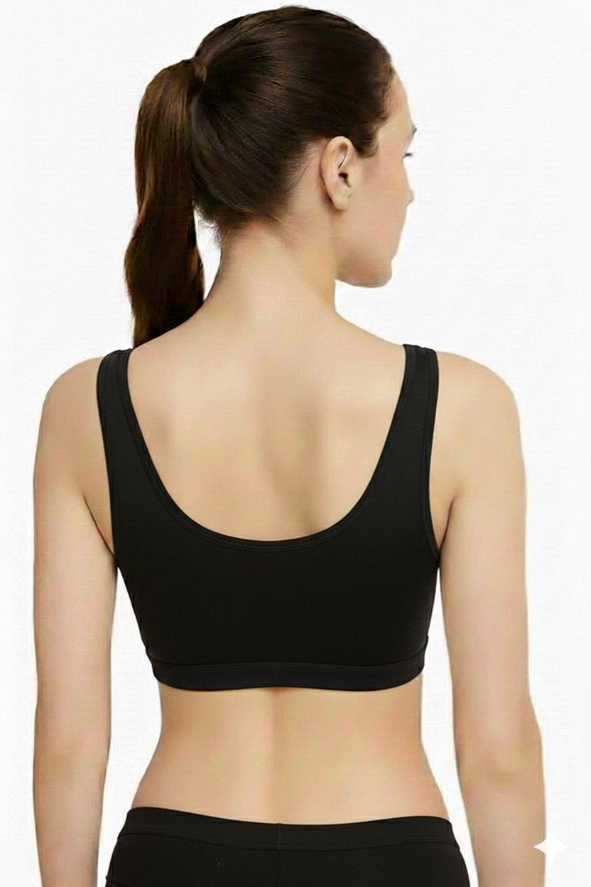 Kalın Askılı Pedli Büstiyer-Siyah