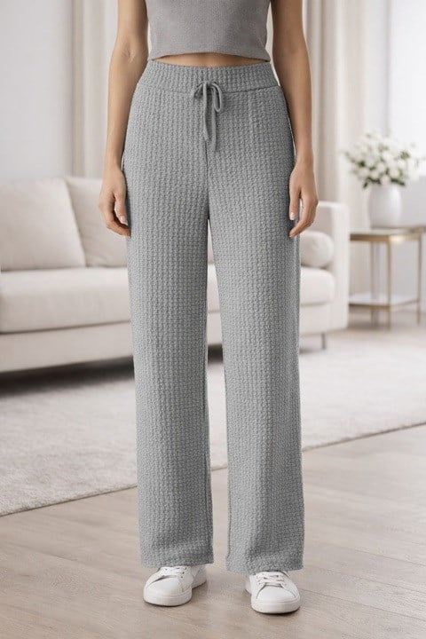 KALIN LASTİK KADIN BABIL PANTOLON-GRİ