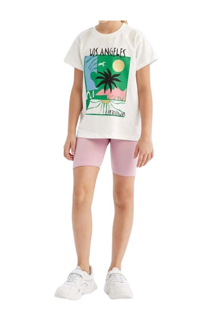 Kız Çocuk Dizüstü Tayt - Pembe