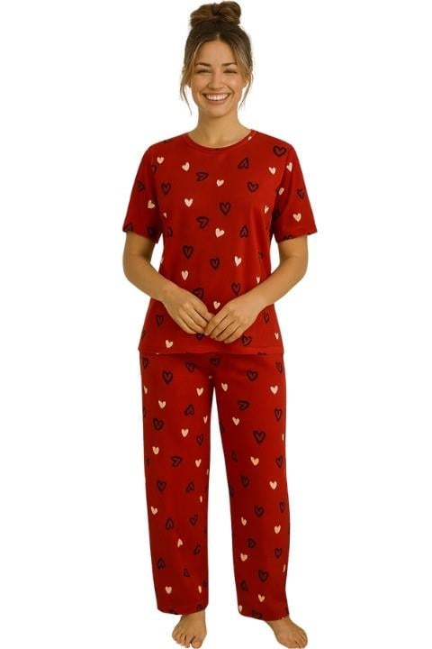 Milan Kısa Kol Kadın Pijama Takımı