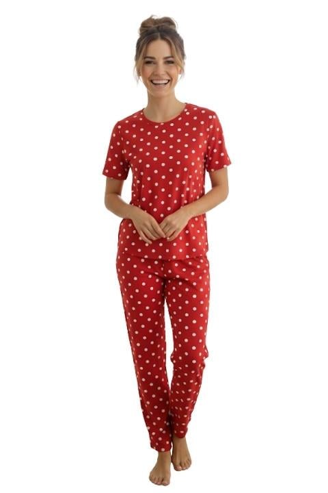 Milan Kısa Kol Kadın Pijama Takımı