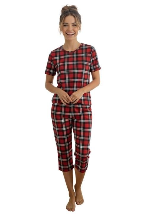 Milan Kısa Kol Kaprili Pijama Takımı