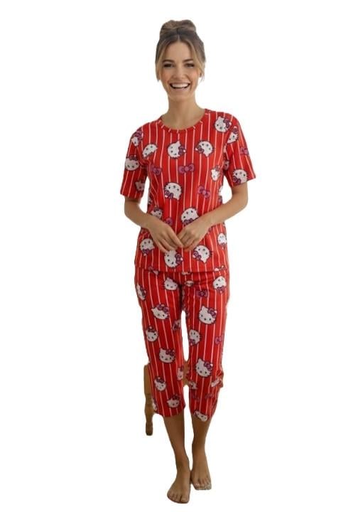 Milan Kısa Kol Kaprili Pijama Takımı