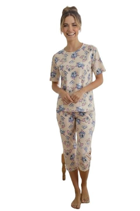 Milan Kısa Kol Kaprili Pijama Takımı