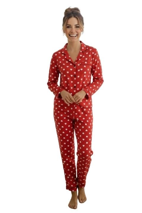 Milan Uzun Kol Düğmeli Pijama Takımı