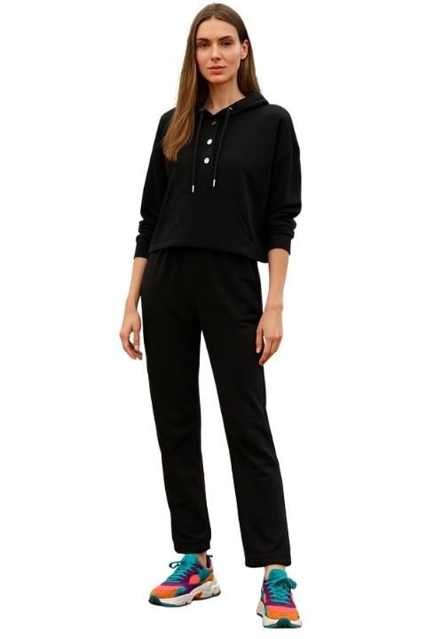 Oysho Kadın İkili Kapşonlu Takım - siyah