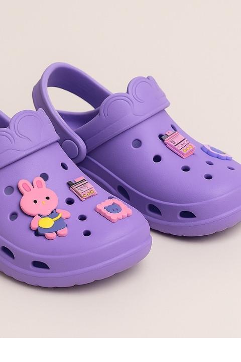 Unisex Twingo Emojili Terlik - Lila