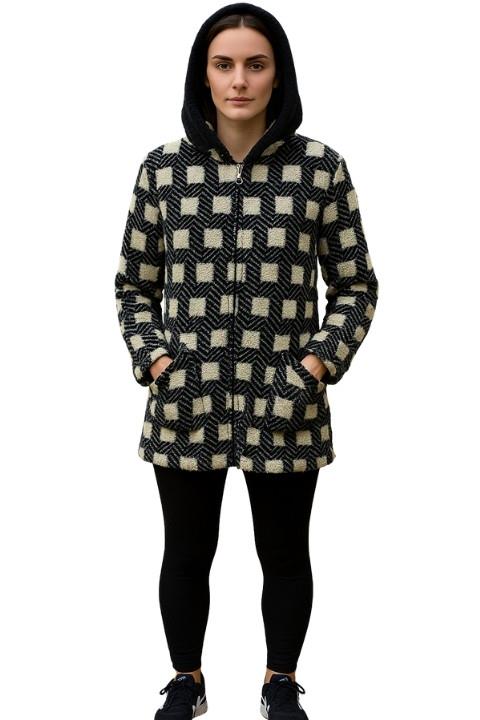 Welsoft Yıkanabilir Peluş Kumaş Çift Cepli Kadın Polar