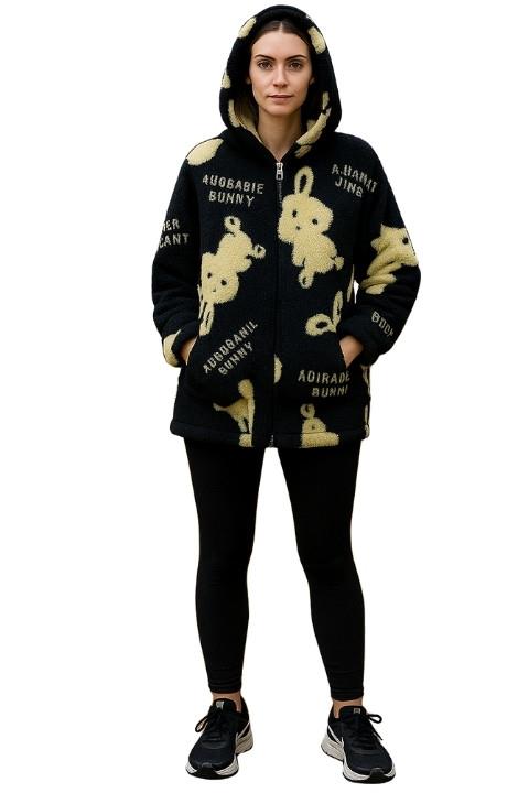 Welsoft Yıkanabilir Peluş Kumaş Çift Ceplii Kadın Polar