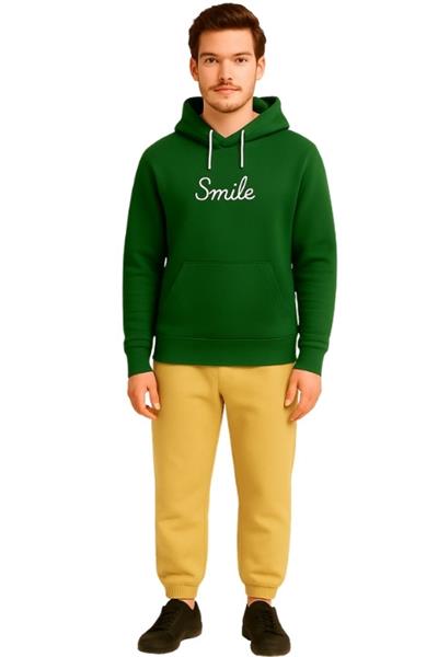 3 İplik  Lastikli Eşofman Tek Alt- Bej