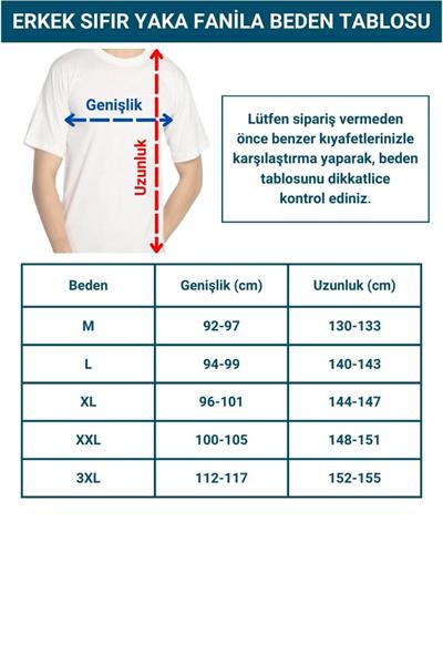 6 Adet Sıfır Yaka Erkek Fanila