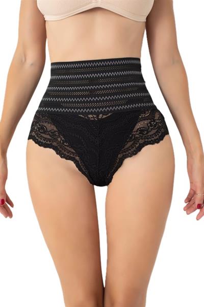 Dantelli Korse Bikini - Siyah