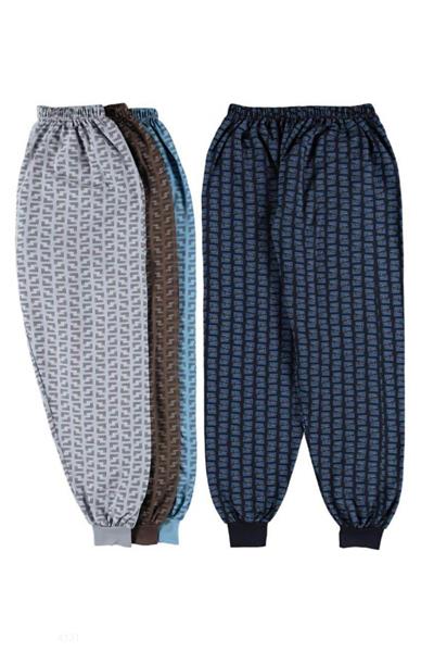 Manşetli Desenli Unisex Pijama