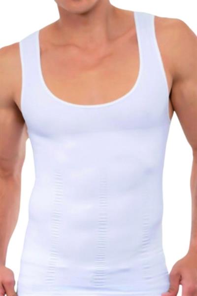 Liza  500  Korseli  Erkek Atlet -Beyaz