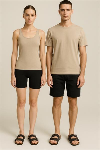 Unisex Tokalı Terlik - Siyah