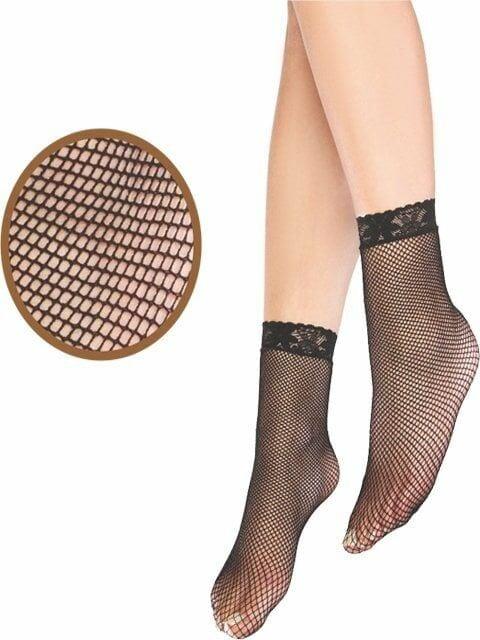 3 Adet Dore Kadın File Soket Çorap - Siyah