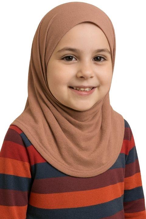 Belinda Pratik Çocuk Eşarbı - Sütlü Kahve