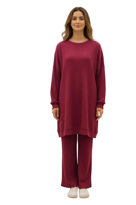 ÇİZGİLİ UZUNKOL KADIN TUNİK