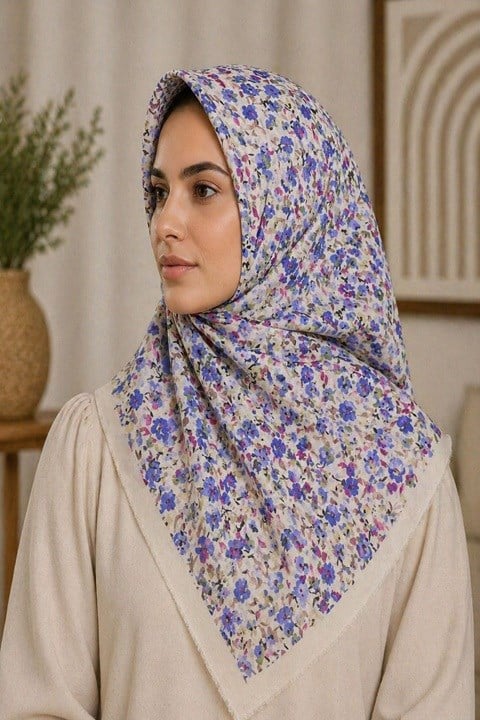Desenli Flamlı Eşarp