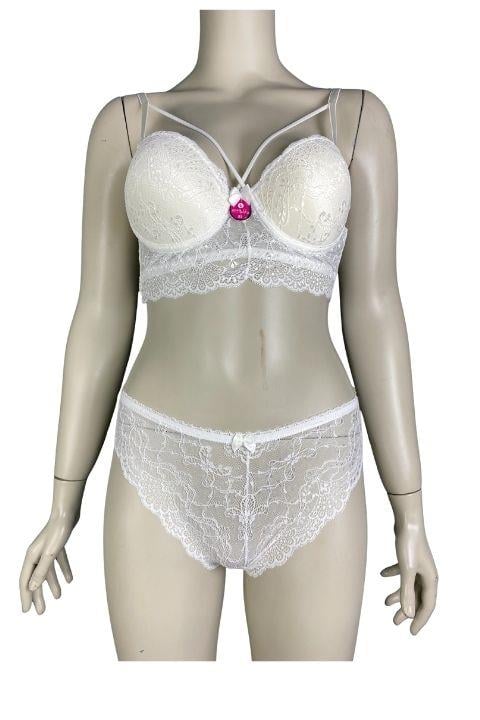 ECEM YILDIZ 7510 BRALET DOLGULU 2 Lİ TAKIM EKRU