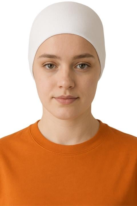 Golden Swan Dikişsiz Bone - Beyaz