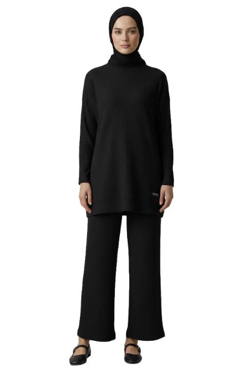 HELİN KADIN TUNİK TAKIM-SİYAH