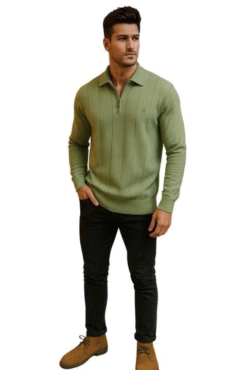 KABARTMA BASKILI ELİT POLYEMİT YAKALI