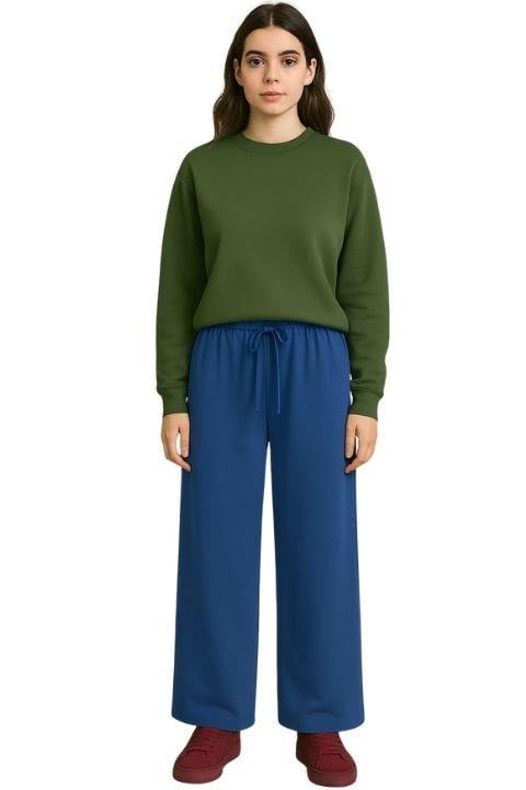 KADIN BOL PAÇA EŞOFMAN-MAVİ