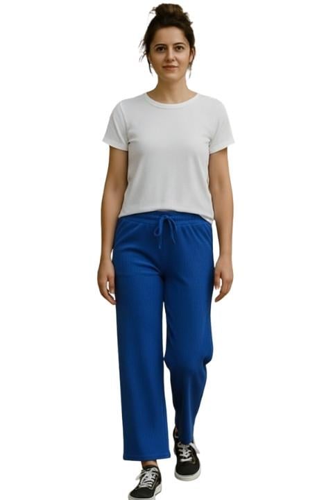KADIN BURGU BOL PAÇA PANTALON-LACİVERT