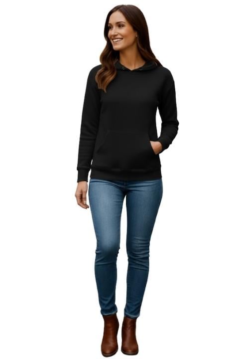 KADIN KAPÜŞONLU-SİYAH