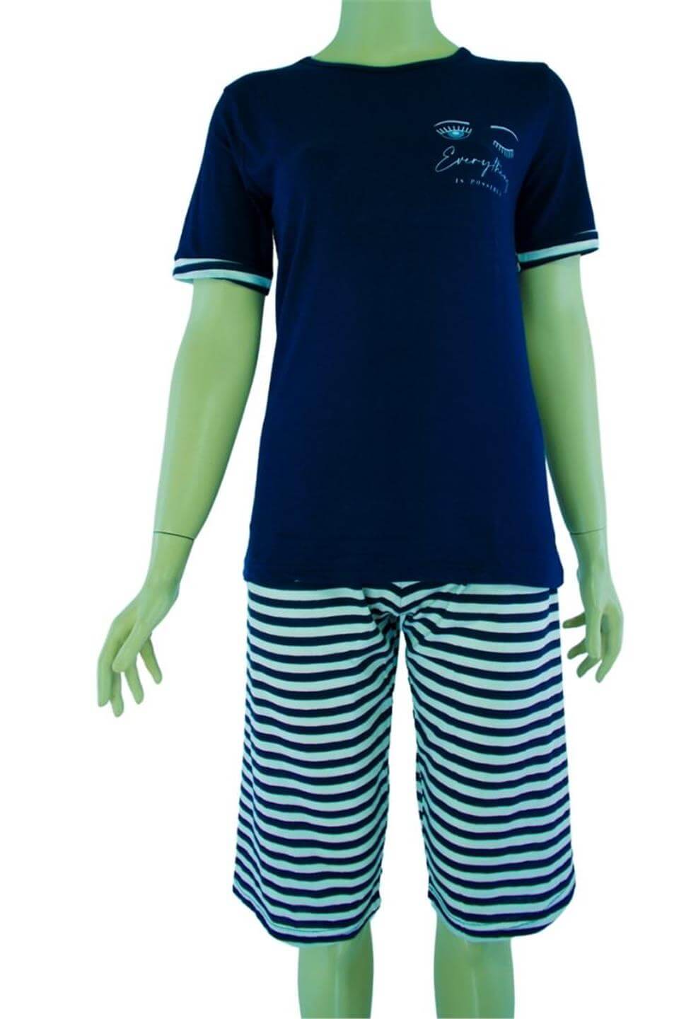 Kadın Kısa Kol Şort Pijama Takımı