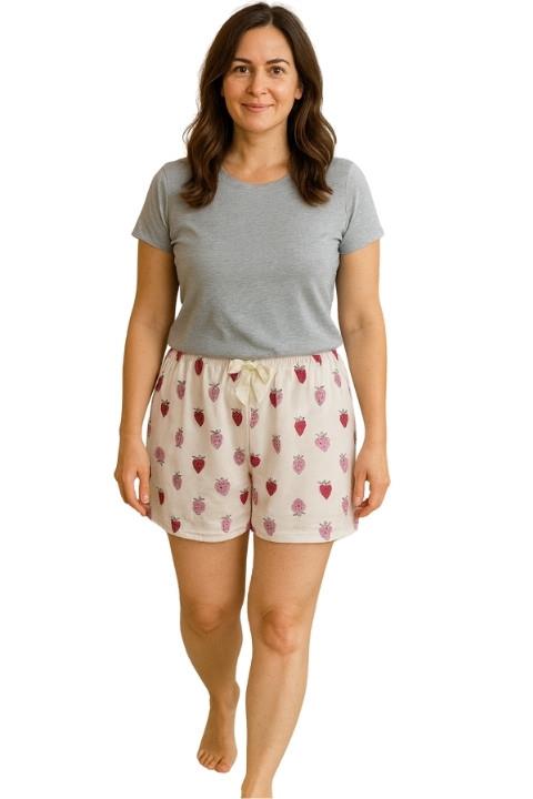 Kadın Kısa Şort Penye