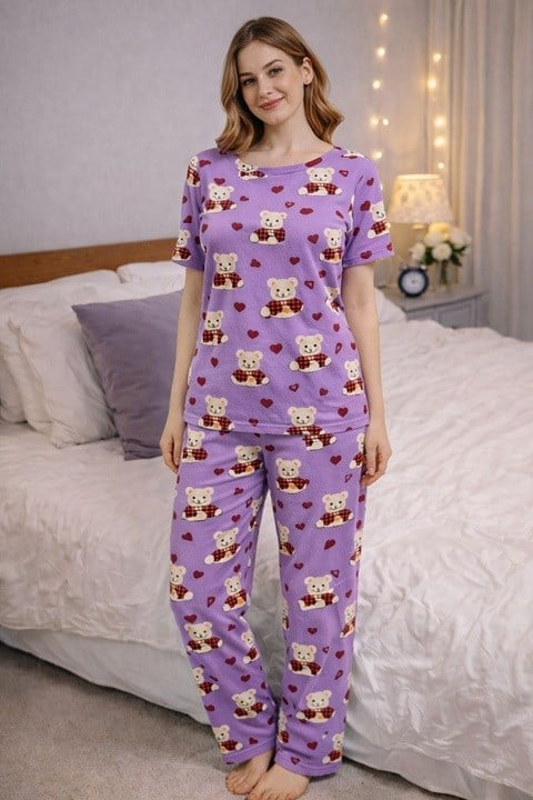 Kadın Milan  Kısa Kol Pijama Takımı