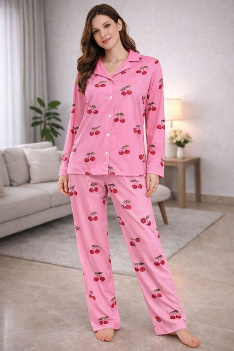 Kadın Milan Likralı Pijama Takımı