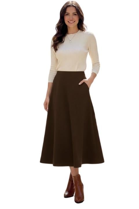 Kadın Sucuba Etek - Kahverengi