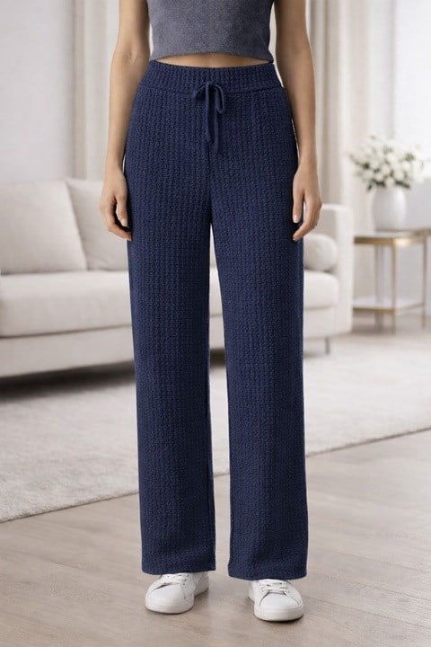 KALIN LASTİK KADIN BABIL PANTOLON-LACİVERT