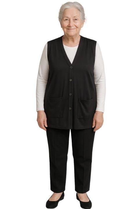 KISA YELEK ANNE MODELİ-SİYAH