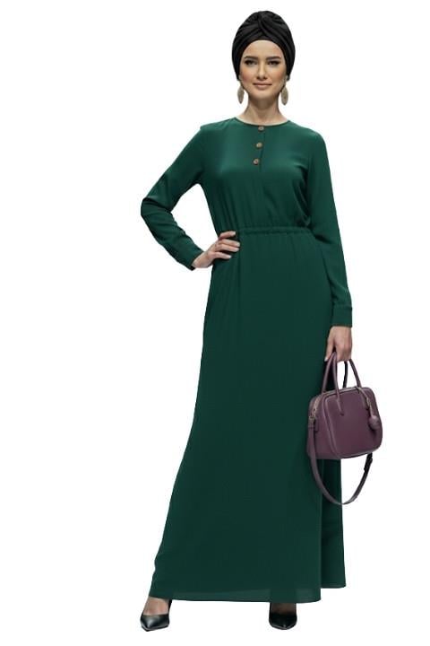 MANOLYA ANNE ELBİSESİ-ZÜMRÜT YEŞİLİ