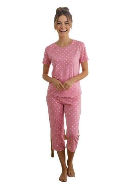 MİLAN KISA KOL KAPRİLİ PİJAMA TAKIMI