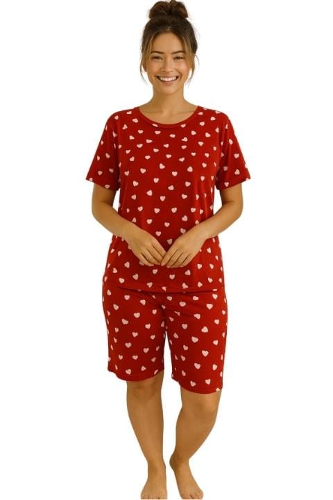 MİLAN KISA KOL KAPRİLİ PİJAMA TAKIMI