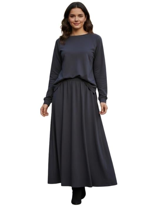 Oysho Reglam Kol Etekli İkili Takım - Antrasit