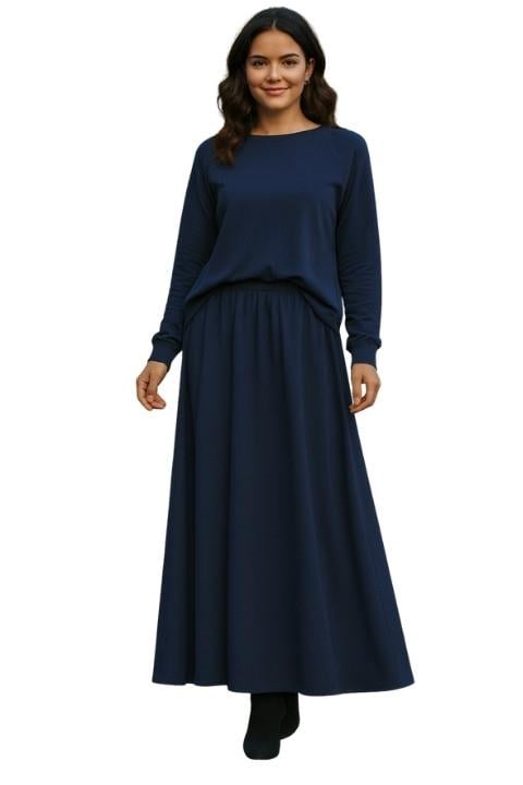 Oysho Reglam Kol Etekli İkili Takım - Lacivert