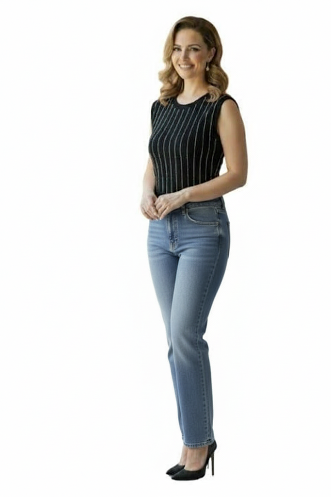 STRAİGHT FİT KADIN KOT PANTOLON